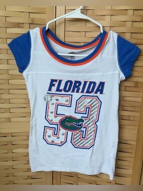Rivalry Threads White, Blue & Orange Florida Gators Short Sleeve Tee